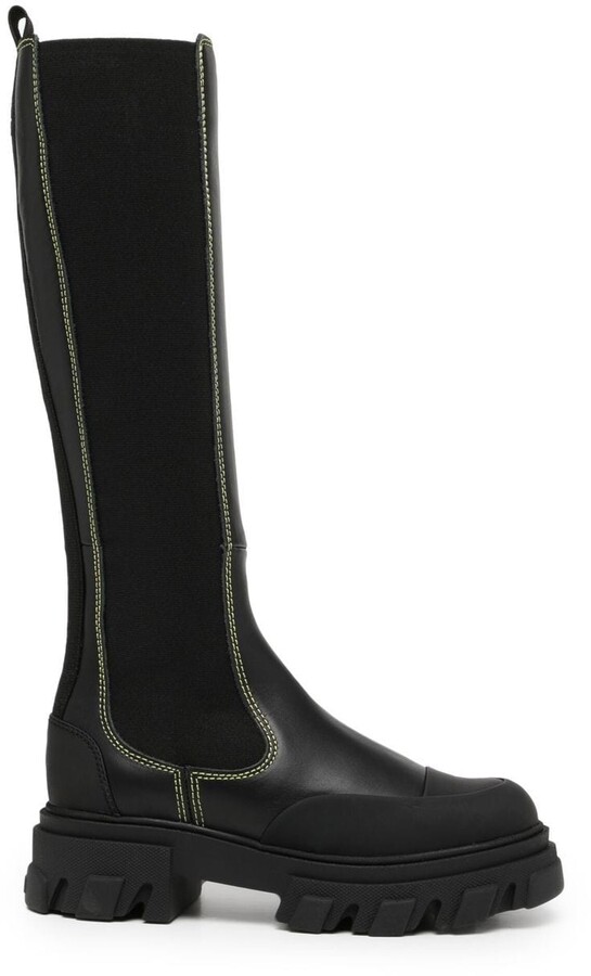 monki knee high chelsea boots