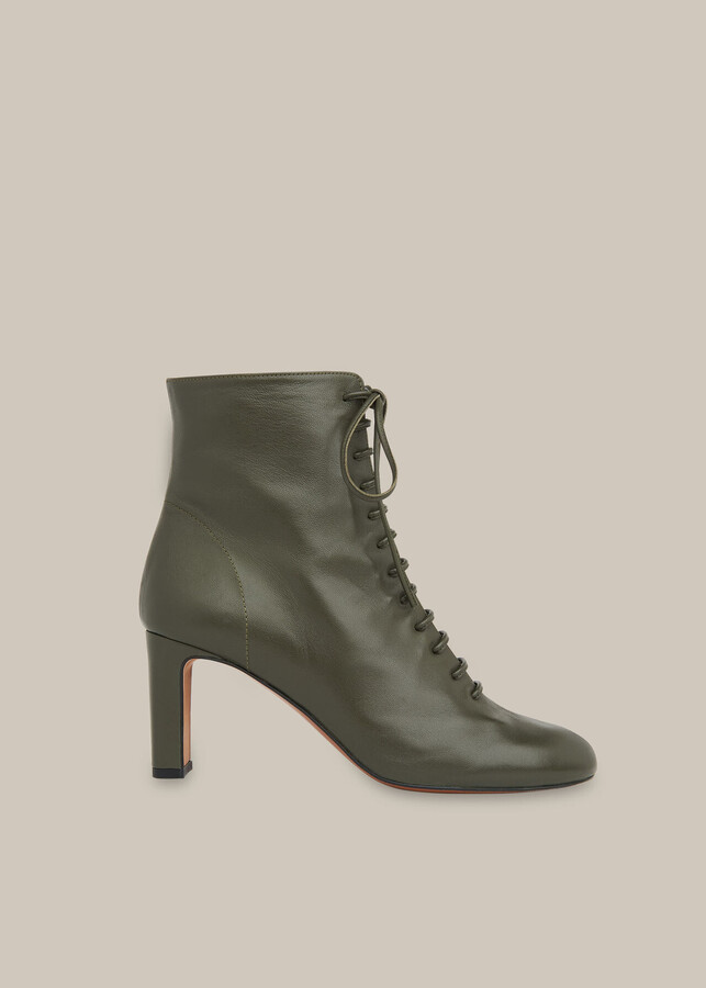 Whistles Dahlia Lace Up Boot ShopStyle