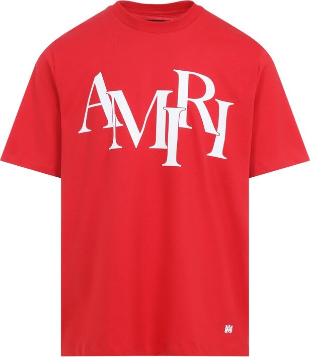 Amiri Logo Printed Crewneck T-Shirt