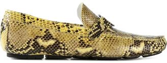 Roberto Cavalli python skin effect driving shoes