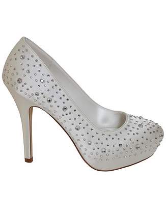 Perfect Crystal Encrusted Court Shoe