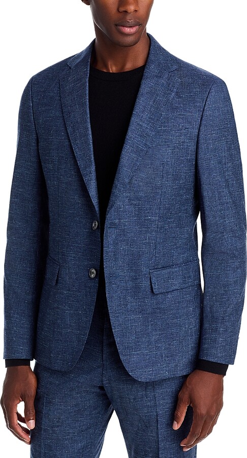 Boss Melange Solid Slim Fit Suit Jacket