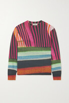 Thumbnail for your product : Dries Van Noten Striped Cotton-blend Sweater