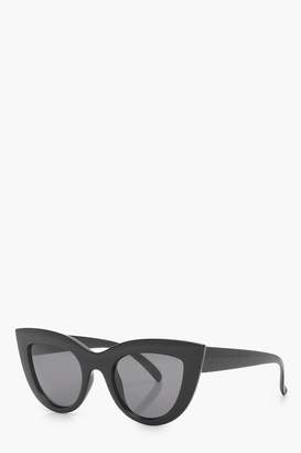 boohoo Black Cat Eye Sunglasses