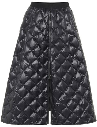 Moncler Quilted down midi skirt - ShopStyle
