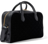 Thumbnail for your product : Balmain Leather And Velvet Tote
