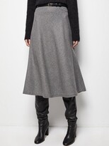 Thumbnail for your product : Nili Lotan Alvina A-Line Midi Skirt
