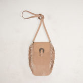 Thumbnail for your product : Maje Suede shoulder bag with fringes