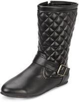 Thumbnail for your product : Free Spirit 19533 Freespirit Drama Girls Quilted Biker Boots - Black