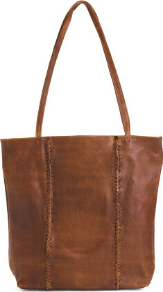 TJMAXX Leather Tooling Tote - ShopStyle