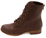Thumbnail for your product : Charlotte Russe Colored Zipper Lace-Up Combat Boots