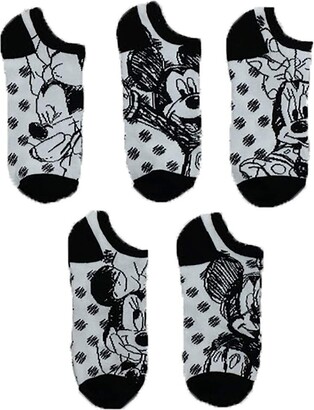 Disney Women's Minnie Mouse 5 Pack No Show Socks Casual