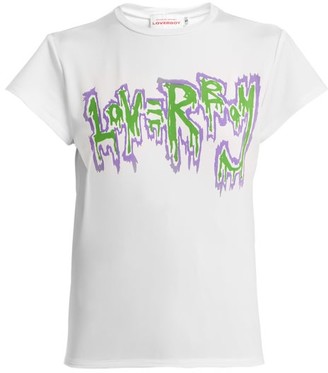 Charles Jeffrey Loverboy Loverboy Satin T-shirt - White