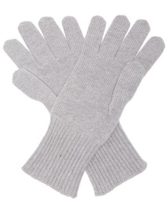 Raf Simons Heroes Embroidered Wool-blend Gloves - Grey