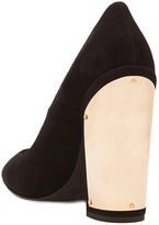 Thumbnail for your product : Giambattista Valli Gold Plate Suede Heels