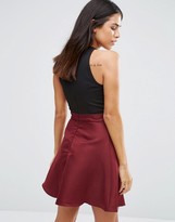 Thumbnail for your product : AX Paris Contrast Skater Dress With Keyhole Front