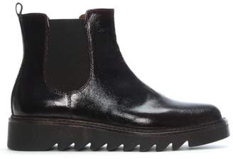 Manufacture D'essai Burgundy Patent Saw Wedge Chelsea Boots