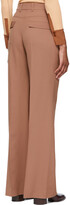 Thumbnail for your product : Chloé Brown Flared Trousers
