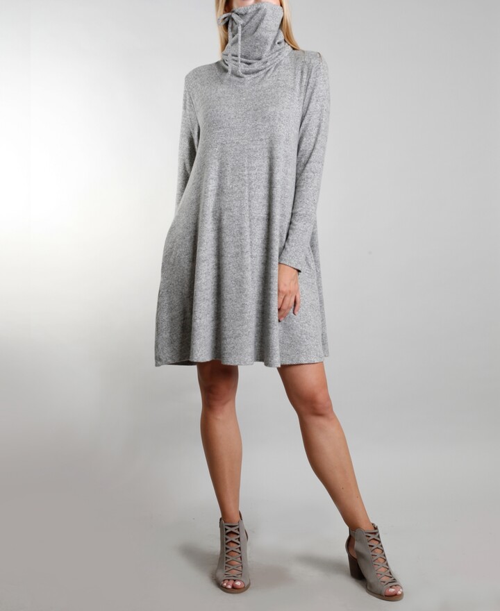 gray swing dress