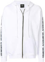 Thumbnail for your product : Les (Art)ists zipped printed hoodie
