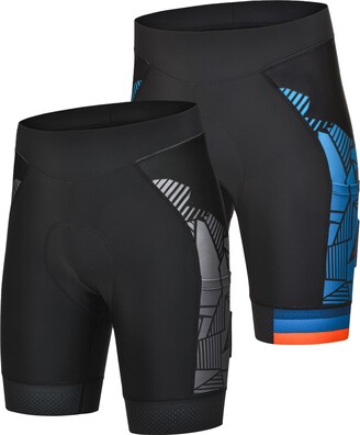 DEALYORK Men's Padded Bike Shorts Cycling Underwear 3D Padding