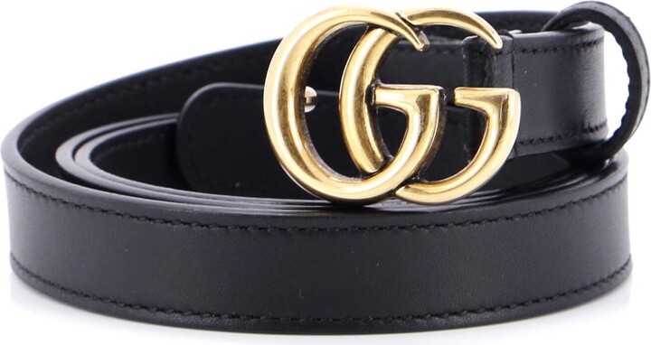 GUCCI GG Marmont Belt Leather Thin
