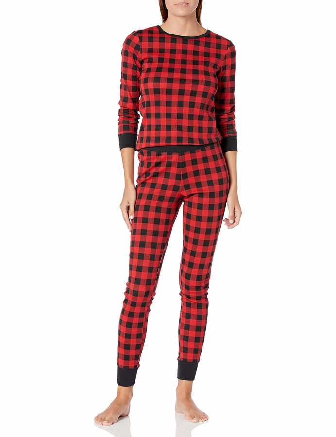girls buffalo plaid pajamas