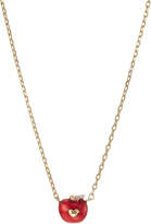 Thumbnail for your product : Marc Jacobs Apple Necklace with Crystal Embellishment