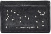 Thumbnail for your product : Alexander McQueen Studded Skull Leather Card Holder