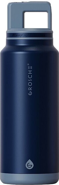 Grosche ALPINE Flip 'N Sip Insulated 40-oz. Leakproof Water Bottle with Straw