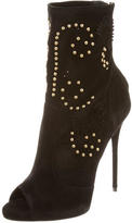 Thumbnail for your product : Giuseppe Zanotti Stud-Embellished Peep-Toe Booties