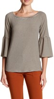 Thumbnail for your product : Bobeau Boatneck Bell Sleeve Tee