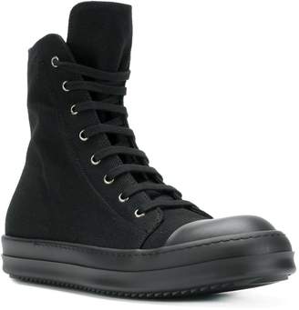 Rick Owens hi-top lace up sneakers