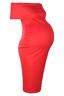 boohoo Womens Maternity Tilly Off The Shoulder Midi Dress
