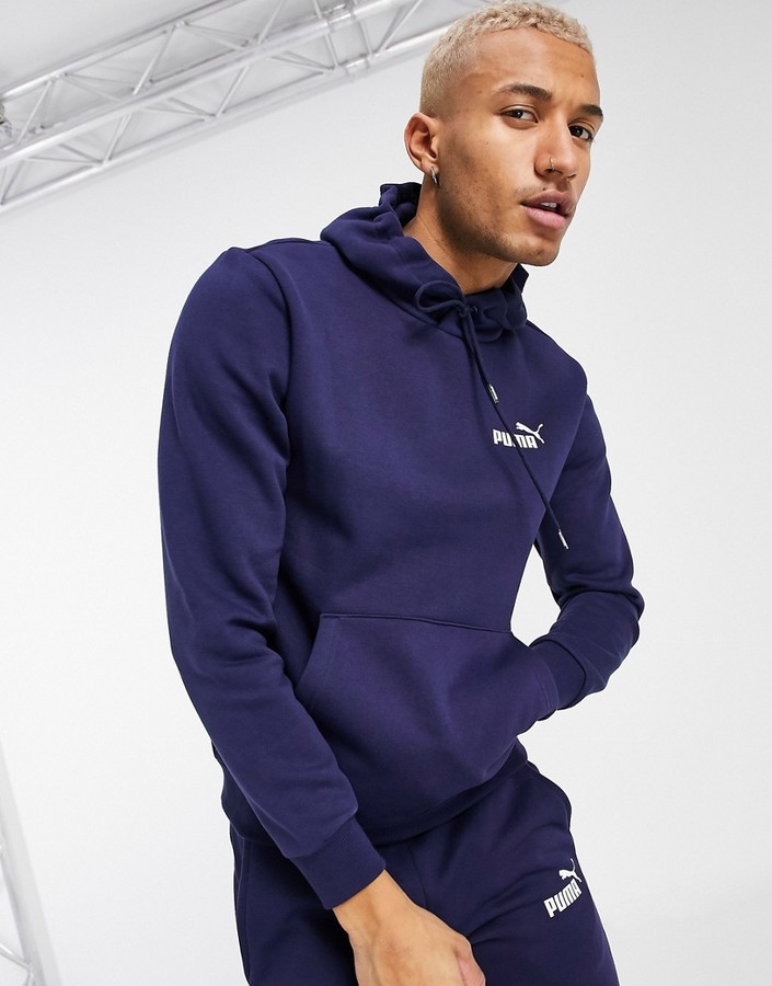 navy puma hoodie mens