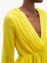 Thumbnail for your product : Giambattista Valli Ruffled Silk Blouse - Yellow