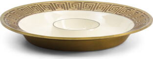 TJMAXX Porcelain Greek Key Chip And Dip Platter