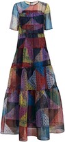 Thumbnail for your product : STAUD Hyacinth Tiered Paisley Organza Dress