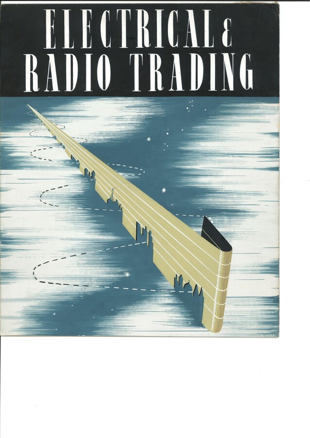Web W.E.B., Art Deco Gouache Design Electrical & Radio Trading ERT c.1930s Early Wireless, c. 1930s