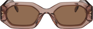 McQ Pink Geometric Sunglasses