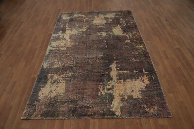 Dakota Fields Rustic Elegance Earthy Tones Abstract Area Rug 5x8