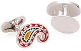 Thumbnail for your product : Jan Leslie Red Paisley Cufflinks