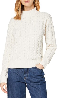 G Star Women's Cable Mock Pullover Sweater