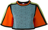 M Missoni - cropped colour-block jumper - women - coton/Polyamide/Viscose - M