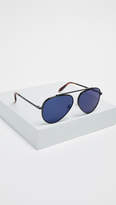 Thumbnail for your product : Victoria Beckham Single Bridge Aviator Sunglasses