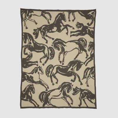 In2Green Equestrian Horse Throw Blanket