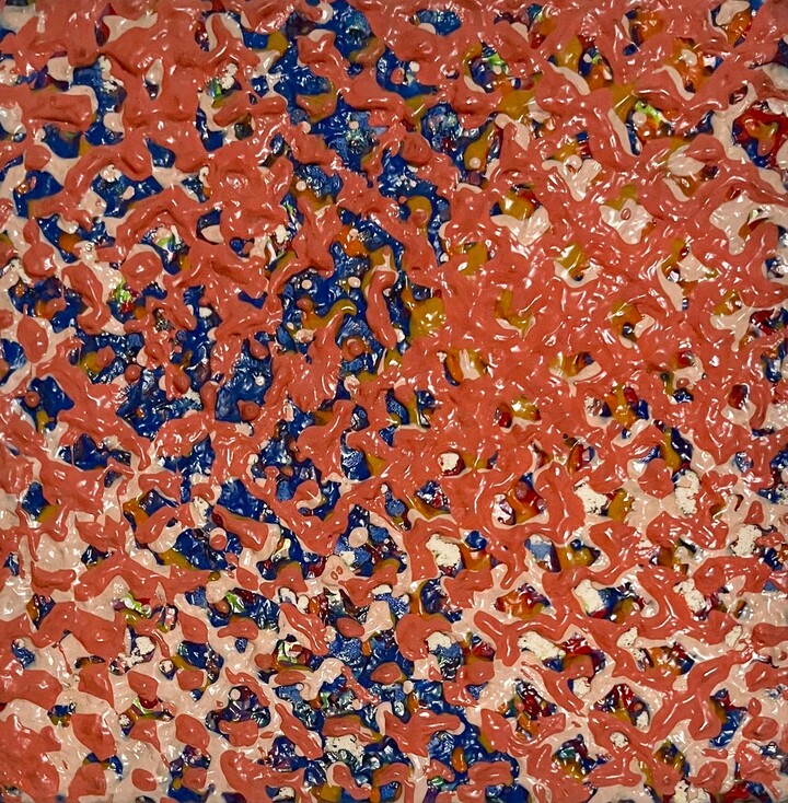 Joy Walker, 1978 Joy Walker Pattern & Decoration Color Field Abstract Op Art Painting, 1978