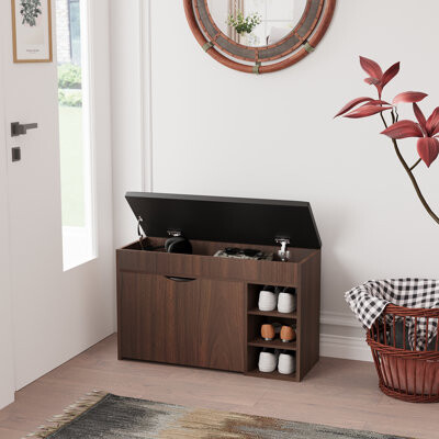 Shelbie 12 Pair Shoe Storage Bench