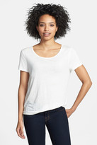 Thumbnail for your product : Halogen Short Sleeve Modal & Linen Tee