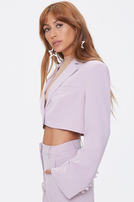 Forever 21 Cropped Notched-Lapel Blazer